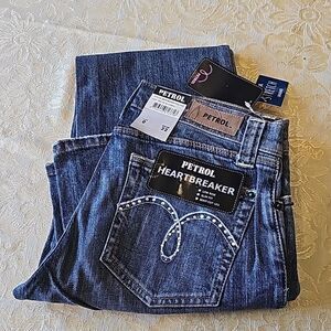 Petrol heartbreaker jeans 5 pocket jeans size 0